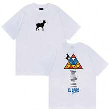QUEVEDO EL BAIFO New Album 2026 Graphic T-Shirts For Men And Women Summer Fashion Clothing Casual T-Shirt 100% Cotton Short Sleeve T-Shirts - White - View 1