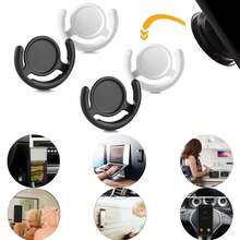 2pcs Multi-Function Telescopic Phone Holder Socket, Suitable For Car, Indoor, Wall And Glass, With Adhesive - Multicolor - View 2