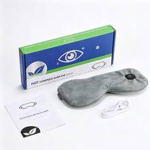 Hailicare Rechargeable Heated Eye Mask, 4-Level Smart Temperature Control, Ultra-Soft Flannel Light-Blocking Eye Mask, Washable Outer Cover, Relieves Eye Fatigue, Lightweight And Portable, Essential For Office, Travel And Home - View 12