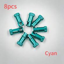 VXM 2/4/8/10/ Pcs Aluminum Alloy Presta Valve Caps, Bicycle Tubeless Tire Valve Caps, Anti-Oxidation Bicycle Valve Dust Caps - Multicolor - View 18