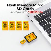 Kodak 高速 U3 Micro TF 32GB/64GB/128GB/256GB：流暢 4K 影片錄製，附 SD 卡轉接卡；多功能 UHS-I 標準 SD 卡，適用於各種容量與場景 - 查看 4