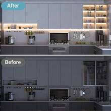 1 st LED-ljuslist, USB-driven, 5V spänning, 501 strömbrytarkontroll, självhäftande baksida för enkel installation, anpassningsbar längd och flexibel vikning, lämplig för sovrum, vardagsrum, TV-bakgrundsbelysning, sminkspegelbelysning och mer, högtidspresent - Multifärgad - Visa 10