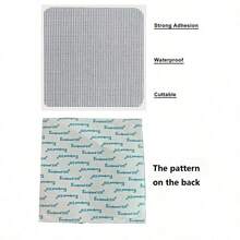 10/15/20pcs Window Screen Repair Patches, 3-Layer Strong Adhesive Screen Mesh Tape, For Window And Door Tear Hole Repair, 10pcs/Pack, 4"X 4"(10cm X 10cm) - A - View 9