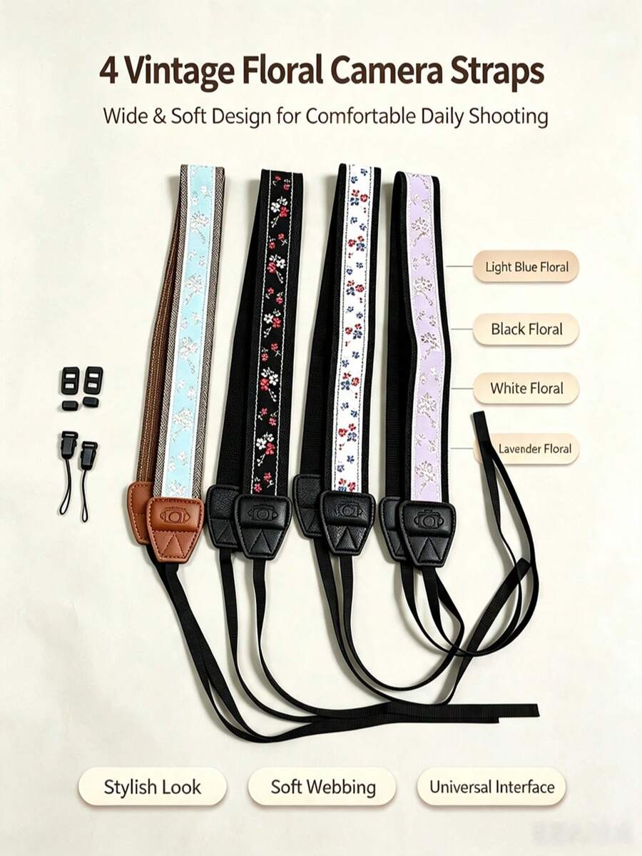 p+7 Camera Shoulder Strap For Zve10 A6400, R50 V1 M50, XT50 XE5 X100VI, Z30 Z50, ZF Instant Cameras, Universal Mirrorless And DSLR Digital Cameras, Pressure-Relieving Fashionable Multi-Function Strap