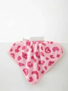 6/8/10PCS Pink Leopard Print Towels Set Ultra Soft Microfiber Absorbent Cute Animal Pattern Bath Towel Bundle Quick Dry Towels For Bathroom Spa Gym Pool - Dark Pink - View 5