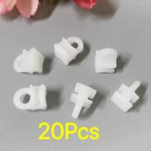 20/30/60pcs Curtain Track Gliders, Nano Silent Square Track Sliders, Plastic Curtain Hooks, Suitable For Square Curtain Tracks, Replacement Sliding Carriers - C-multicolor - View 10