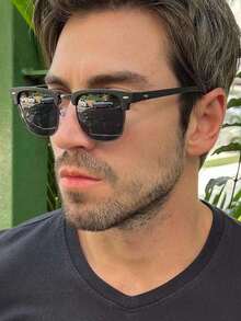 Stylish Men's  For Summer Sun Protection, Perfect For Outdoor Use, Ideal As A Gift For Friends, Elegant. - 黑 - 查看 2