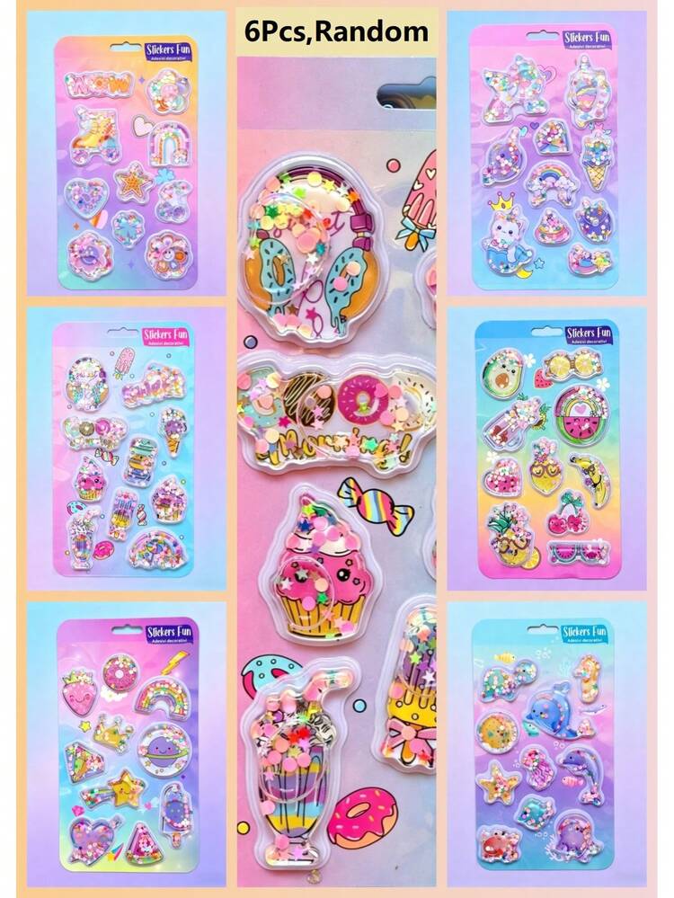 Colorful 3D Epoxy Resin Stickers, Waterproof, Reusable, Removable, Self-Adhesive, High-Quality Resin Material, Suitable For Decorating Phones, Phone Cases, Laptops, PCs, Tablets And Stationery (Notebooks, Planners, Journals, Diaries, Scrapbooks), Also Suitable For Mugs, Tumblers And Refrigerators - Multiple Colors Available [Style/Base Card Random] - View 14