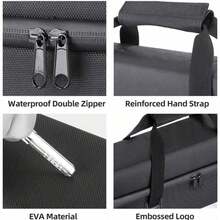 Akku Aufbewahrungstasche Hartschale, Batterie Tasche Organizer für Taschenlampe Kamera E-Bike Drohne, stoßfest schlagfest mit Mehrfachfächern, Schutzbox für Batterien Zubehör Geräte - A - Übersicht 7