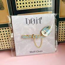 1 Set 4pcs SKZOO Cute Big Head Brooch, With English Name Tag, Chain Design, Fashion Brooch For Fans - Multicolor - View 16