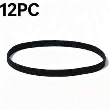 40/24/12/5PCS Thin Elastic Sports Headband Black Tight Fit Workout Hairband No Crease Soft Sweat-Absorbent Suitable For Men And Women Exercise Running, Basketball, Football, Tennis, Yoga - Multicolor - View 4