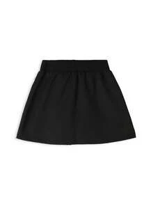 Setelan Kasual Wanita 2 Potong, Sweatshirt Lengan Panjang Longgar - Hitam - View 5