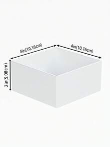 6pcs Buffet Display Stand, White Cube Desktop Storage Rack/Box, Dessert Cake Display Stand, Home Decor, Desktop Ornament, White Acrylic Cube Stackable Display Stand (Hollow Bottom), Suitable For Back To School Supplies, Back To School Festival Decoration, Catering Service, Birthday Party, Romantic Wedding, Baby Shower, Bridal Shower, Dessert Table And Art Exhibition - White - View 18