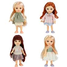 Set Boneka Anak Perempuan 4-in-1, Hadiah Pesta Anak Perempuan, Boneka BJD 6 Inci, Boneka Sendi dengan Berbagai Pakaian, Hadiah untuk Anak-anak, Hadiah Koleksi - 4 boneka - View 11