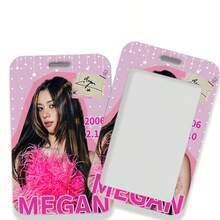 6-Piece Assorted Cordless KATSEYE Girl Group Merchandise Sliding Cover Student Campus ID Card Holder, ID Card Protector - Multicolor - View 7