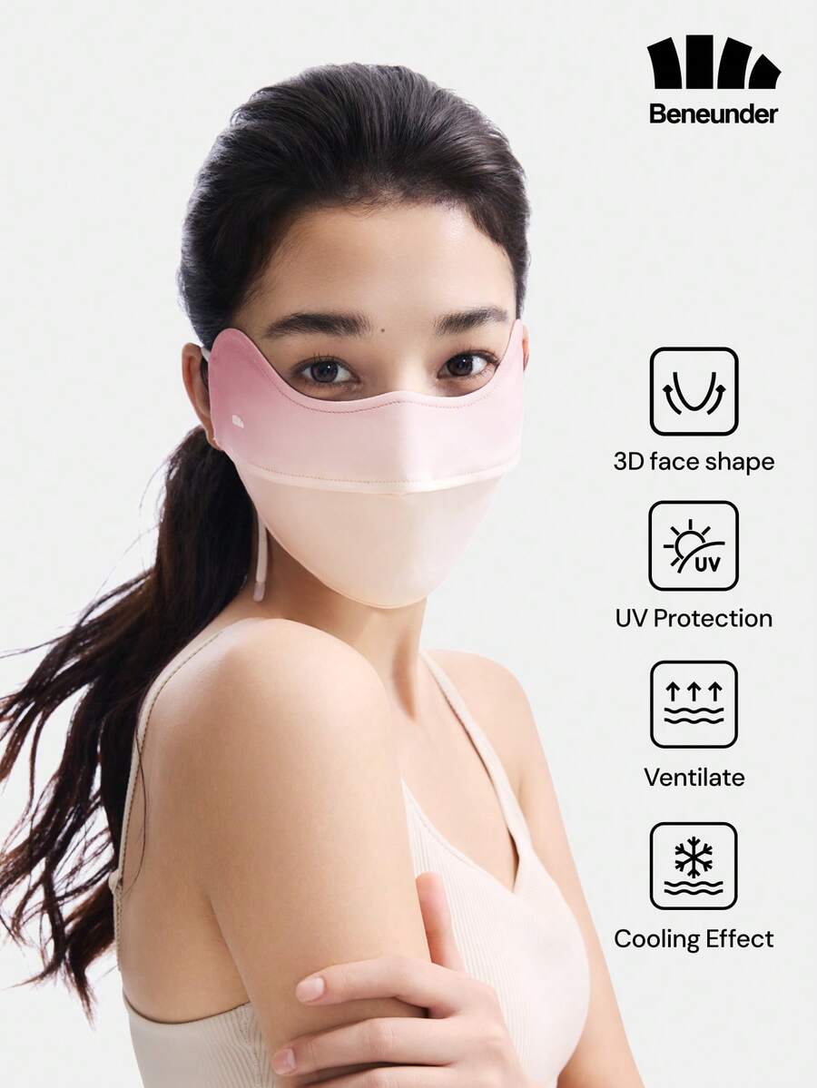 Beneunder Blush Eye-Covering Sun-Protection Mask AL334 - Dusty Pink - View 1