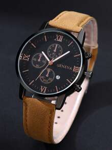 3/6pcs Men's Watch Set Versatile, Suitable For Daily Wear, Best Gift Choice For Father/Boyfriend, Couple Watches - Multicolor - View 5