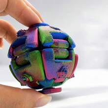 1 quả bóng giải tỏa căng thẳng in 3D hình lồi, sản phẩm sáng tạo để bàn cho nhà và văn phòng, có thể nhấn và xoay, bóng xếp hình 3D - Nhiều màu - Xem 10