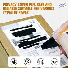 Privacy Protection Pen - Portable And Easy To Use, Protects Personal Information, Wide Tip For Quick Erasure, Suitable For Address Labels, Credit Cards, Phone Bills, Shipping Labels, Etc. EZIWON - One Size Fits All - View 7