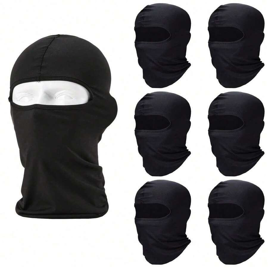 1pc/Multi-Pack Face Mask Headscarf Balaclava, UV Protection Sun Protection Outdoor Cycling Headwear, Full Face Ski Mask, Quick Dry, Breathable, Moisture Wicking, Elastic, Sun Cooling Protection Cover For Cycling, Climbing, Motorcycle Riding - Multicolor - View 1