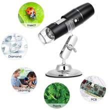 W05A Portable WiFi Digital Microscope 1000x – Industrial Microscope Camera With HD Lens, Wireless Handheld Magnifier For PCB, Coin, Jewelry, Skin, Solder Inspection And Repair, Compatible With IPhone, Android, PC, Adjustable LED Light - Black - View 1
