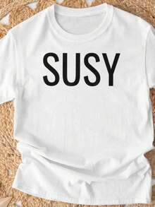ChristmasSusy-Shirt Summer Simple HarajukuHot Item - 白色 - 查看 2