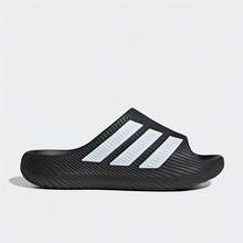 Adidas Purechill Comfortable Slide Sandals Unisex Black & White - Black and White - View 2