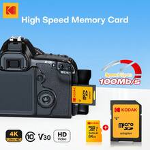 Kodak 高速 U3 Micro TF 32GB/64GB/128GB/256GB：流暢 4K 影片錄製，附 SD 卡轉接卡；多功能 UHS-I 標準 SD 卡，適用於各種容量與場景 - 查看 9