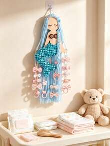 Mermaid Hair Clip Storage Rack, Cute Girls Hair Accessories Organizer, Suitable For Nursery Decor - Multicolor - View 6