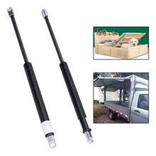 2 Pcs Pistones De Gas Amortiguador De Resorte 60cm 800n Negro - Negro - Ver 1
