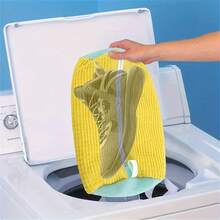 360° Shoe Laundry Bag, Anti-Deformation, Machine Washable And Dryable, Soft Velvet Lining, Suitable For Sports Shoes And Casual Shoes, Home Laundry Storage And Protection - Multicolor - View 1