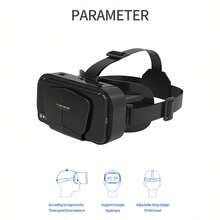 VR 虛擬實境頭戴式 3D 鏡片穿戴裝置，適用於電視、電影與電子遊戲，兼容 iOS 與 Android 系統，支持 4.5-7 吋螢幕 - 查看 5
