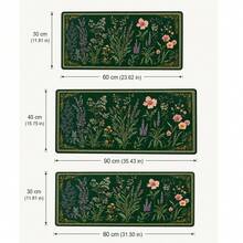 1件裝植物花卉圖案桌墊 90*40/80*30/60*30cm 深色田園復古蘑菇滑鼠墊 遊戲與辦公用滑鼠墊 電腦桌面配件 防滑底座與縫邊鍵盤滑鼠墊 電腦長桌墊 適合遊戲與辦公 - 查看 5