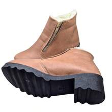 Women's Faux Fur Ankle Boots - 5cm Lug Sole Ref. 335 - 駝色 - 查看 2