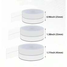 1 Roll 1/5/10m Sealing Strip Sealing Tape, Door Bottom Sealing Strip, Used For House Gaps Or Shower Door Sealing, Windproof Soundproof Heat-Insulating Sealing Strip, Suitable For Door And Window Frame Gaps, Home Decoration Accessories - Transparent - View 4