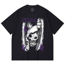 Unisex Heavy Cotton T-Shirt 230 G/M² 100% Cotton, Gachiakuta V9 Print - Black - View 3