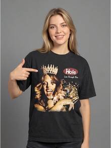 Women T-Shirts - 黑色 - 查看 1