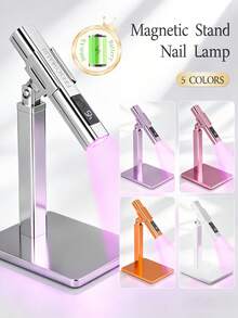 5 Colors Handheld Display Screen Nail Lamp, Rechargeable Fast-Drying Mini Nail Lamp, Portable LED Nail Lamp For Quick Curing, Suitable For Home Use - Multicolor - View 2