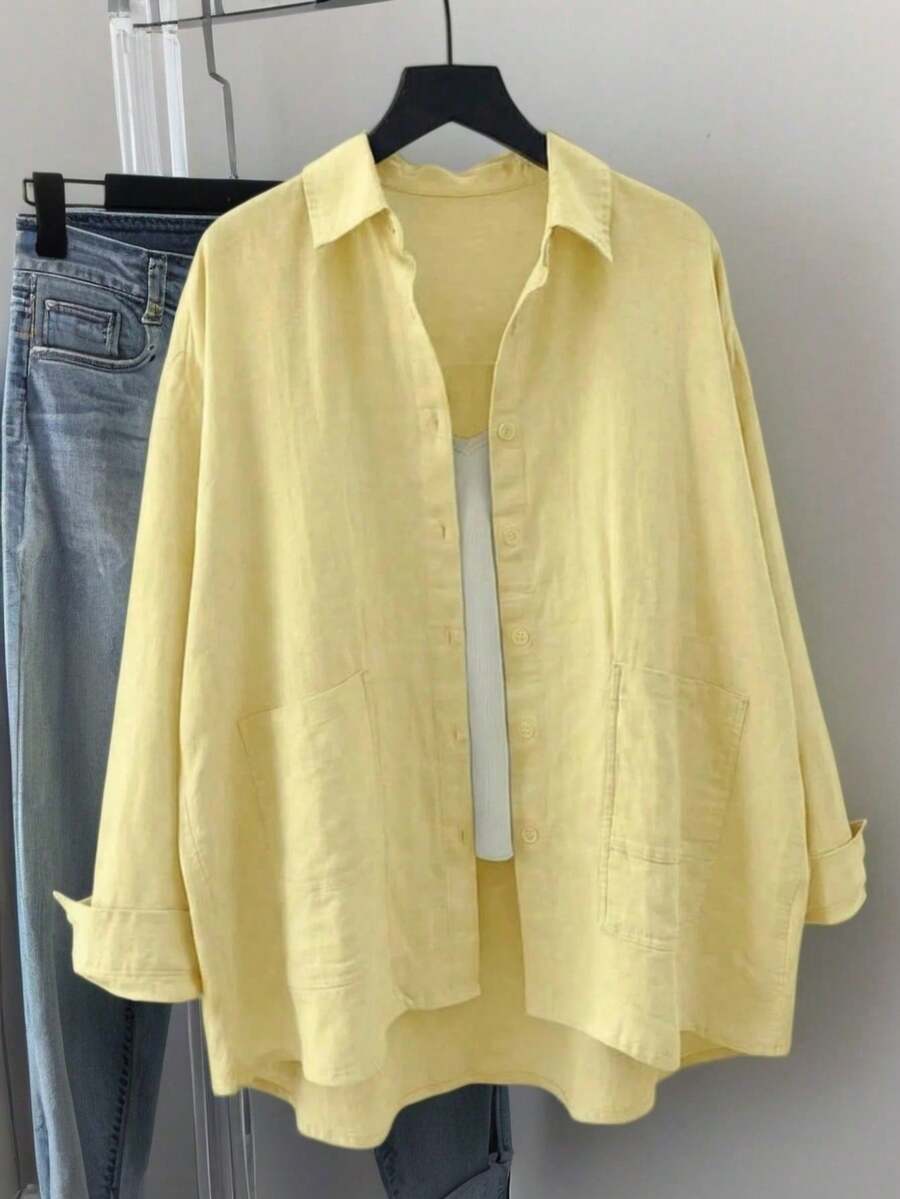 Women Blouses & Shirts - 黃色 - 查看 1