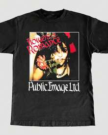 PiL 'Flowers Of Romance' T-Shirt - Black - View 1