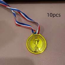Gold Plastic Award Medal - Shiny Gold Crown Pattern Decorated Medal, Suitable For Sports, Games, Competitions, Talent Shows, Parties And Party Gifts - Multicolor - View 15