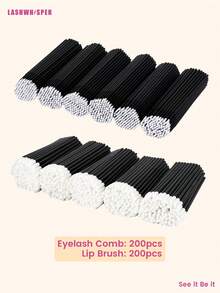 Mini Eyelash Extension Applicator Tool, Designed For Precise Glue Removal, With Mini Brush Head And Mini Cleaning Brush - Black - View 22
