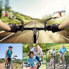 1 Pair Mountain Bike Rearview Mirror, Foldable High-Definition Flat Reflective Mirror, 360° Rotating Adjustable Tilt Angle, Elevated Design, With Installation Tools, Cycling Accessory - Multicolor - View 6