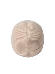 CAMEL CROWN Topi Rajut Unisex, Topi Hangat Tahan Angin Serbaguna untuk Semua Musim, Topi Tengkorak Ukuran Besar - Aprikot - View 3