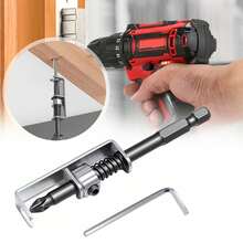 2/3pcs-Spring-Loaded Screwdriver Holder, Spring Clip Design To Prevent Dropping, Designed For One-Handed Use With Ergonomic Locking Mechanism. Spring Positioning One-Handed Operation Universal Screw Fixing Tool With Bit. Tool Accessories - Multicolor - View 2