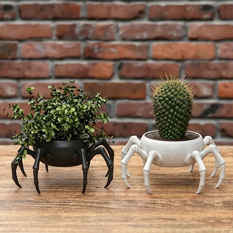 Spider Leg Planter Accessory, Realistic Arthropod Leg Plugin, Transform Ordinary Planter Into Weird Potted Plant, Gothic Home Decor, Also Can Be Used As Desktop Ornament - Spider Plant Pot - View 1
