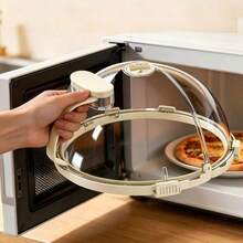 Microwave Heating Anti-Splatter Cover, Heat-Resistant Anti-Oil Food Cover, Multi-Functional Kitchen Dust-Proof Food Cover, Reusable Anti-Splatter Cover, Suitable For Heating Dishes And Food - Multicolor - View 9