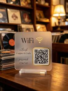 Custom Commercial Acrylic QR Code Signage, Clear Image With Long-Lasting Color, Suitable For Indoor And Outdoor Use, Can Be Made Into Payment Codes, Store QR Codes, Supports Customized Graphic And Text Designs, Wear-Resistant, Stain-Resistant, Easy To Clean, Ideal For Restaurants, Studios, Market Stalls - Multicolor - View 2