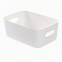 10pcs Multi-Function Storage Box Set - Durable Plastic Organizer Bins For Cosmetics, Snacks And Daily Essentials, Desktop And Drawer Storage, Suitable For Vanity, Kitchen, Bathroom And Dorm, Space-Saving Back To School Dorm Essentials - White - View 8