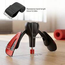 35kg Adjustable Kegel Pelvic Floor Muscle Trainer Inner Thigh Adductor Hip Exerciser With Band - Black - View 5